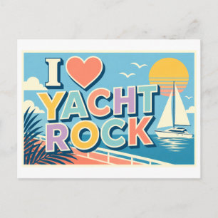"I [Heart] Yacht Rock" Postcard