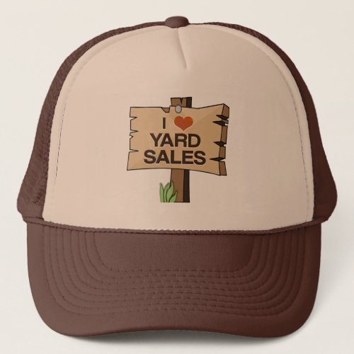I Heart Yard Sales Trucker Hat