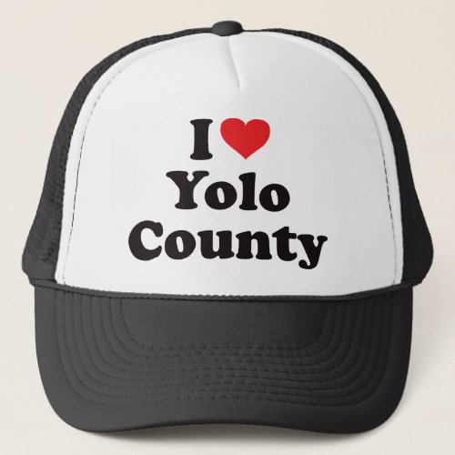 I Heart Yolo County Trucker Hat