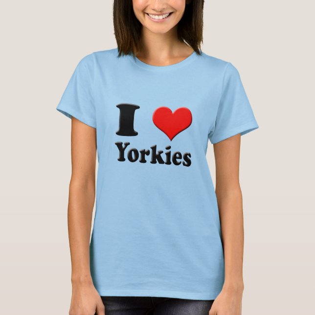 I Heart Yorkies Tee (Front)