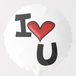 I heart you balloon