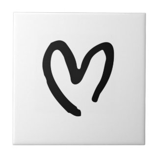 I heart you ceramic tile