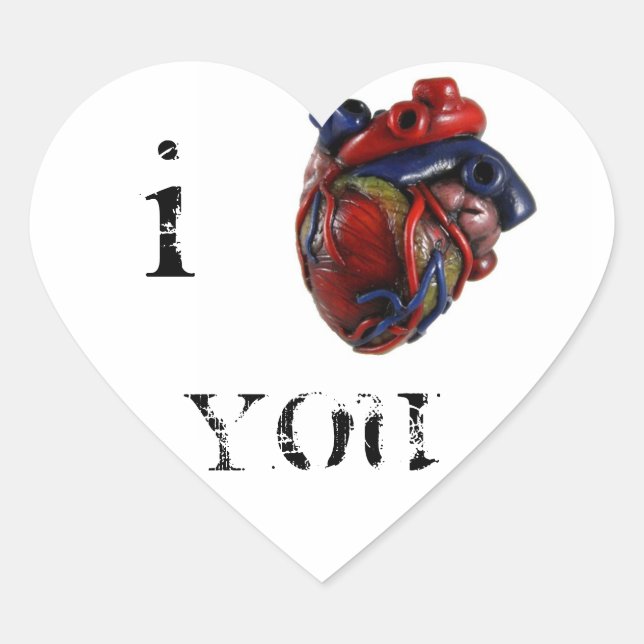 I Heart You Heart Sticker (Front)