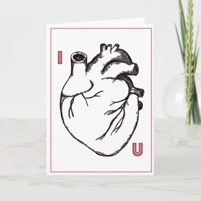 I Heart You Holiday Card (Front)