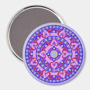 I Heart You Mandala Magnet