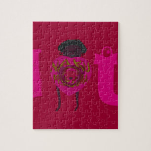 I Heart You Nakupenda Sana Happy Valentine's Day Jigsaw Puzzle