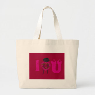 I Heart You Nakupenda Sana Happy Valentine's Day Large Tote Bag