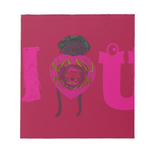 I Heart You Nakupenda Sana Happy Valentine's Day Notepad