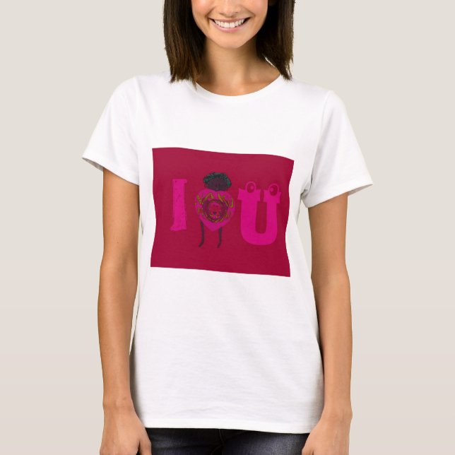 I Heart You Nakupenda Sana Happy Valentine's Day  T-Shirt (Front)