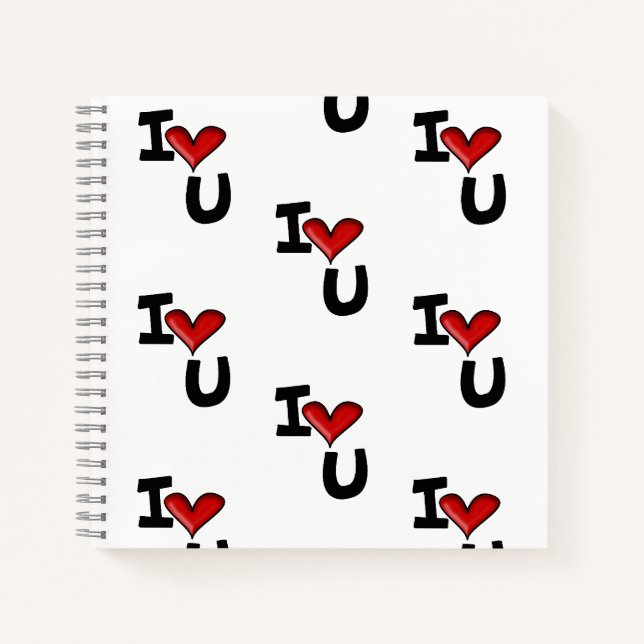 I heart you notebook (Front)