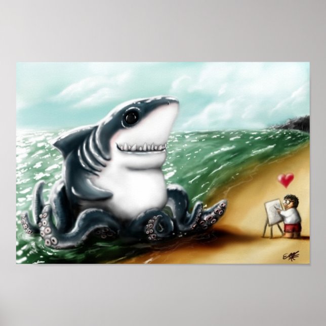 I heart you, Sharktopus Poster (Front)