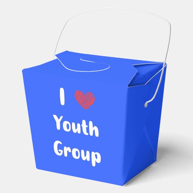 I Heart Youth Group Favor Box (Front)