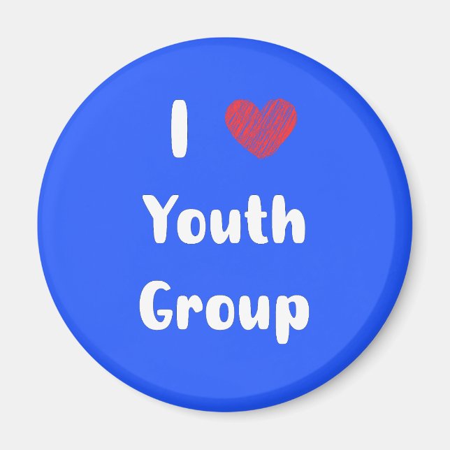I Heart Youth Group Magnet (Front)