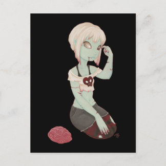 I Heart Zombie Girl - Post Card