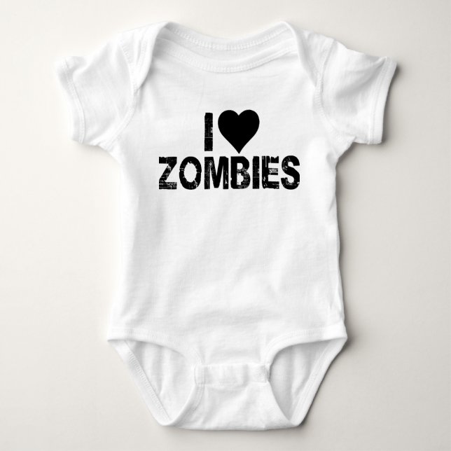 I {HEART} ZOMBIES BABY BODYSUIT (Front)