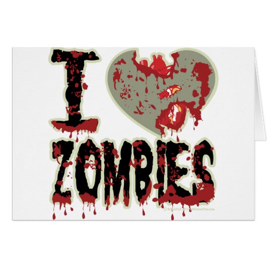 i heart zombies! cards (Front Horizontal)