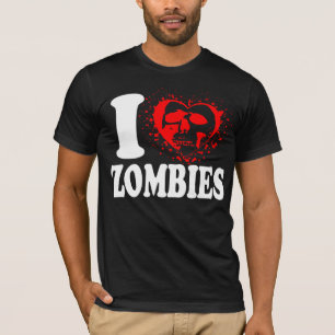 i heart zombies tee t shirt