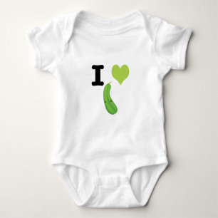 I Heart Zucchini Baby Bodysuit