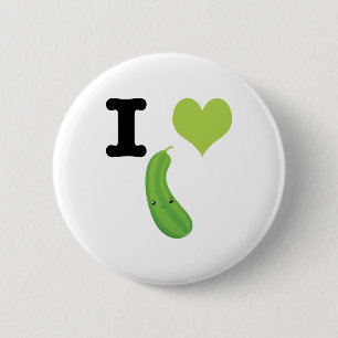 I Heart Zucchini Pinback Button