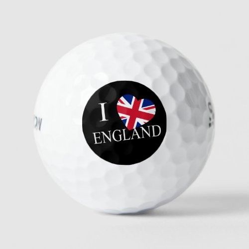 I Heartflag England wt ssf gbcn Golf Balls