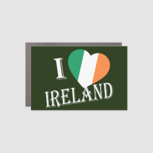 I Heartflag Ireland wt cmcnt Car Magnet