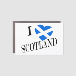 I Heartflag Scotland bk cmcnt Car Magnet
