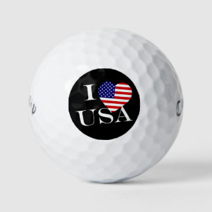 I Heartflag USA wt cwb gbt Golf Balls