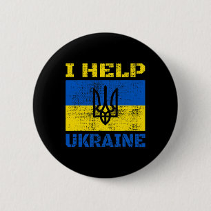I Help Ukraine Support Ukrainian I Stand With Ukra Button