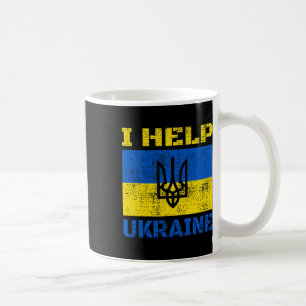 I Help Ukraine Support Ukrainian I Stand With Ukra Coffee Mug