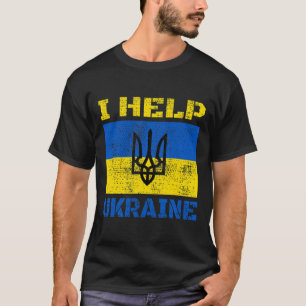 I Help Ukraine Support Ukrainian I Stand With Ukra T-Shirt