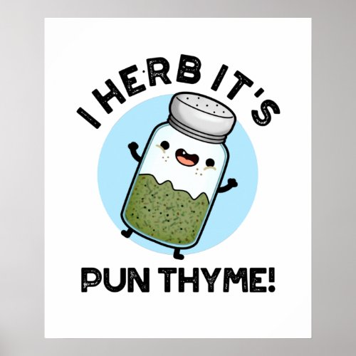 I Herb Its Pun Thyme Funny Food Herb Pun  Poster