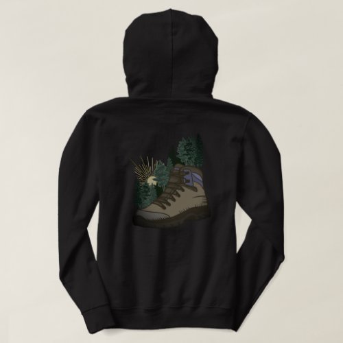 I hike and listen to the birds and bees no rock hoodie