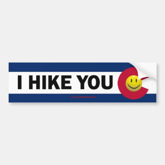 I Hike You Colorado Bumper Sticker