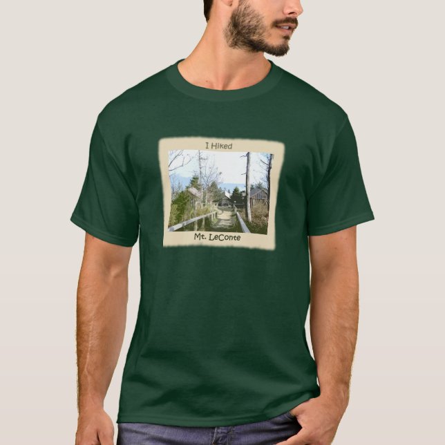I hiked Mt LeConte / Photo Art T-Shirt (Front)