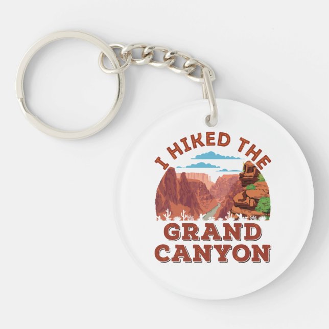 I Hiked The Grand Canyon Keychain (Front)