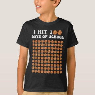 I Hit 100 Days Of School Pizza 100th Day Of School T-Shirt