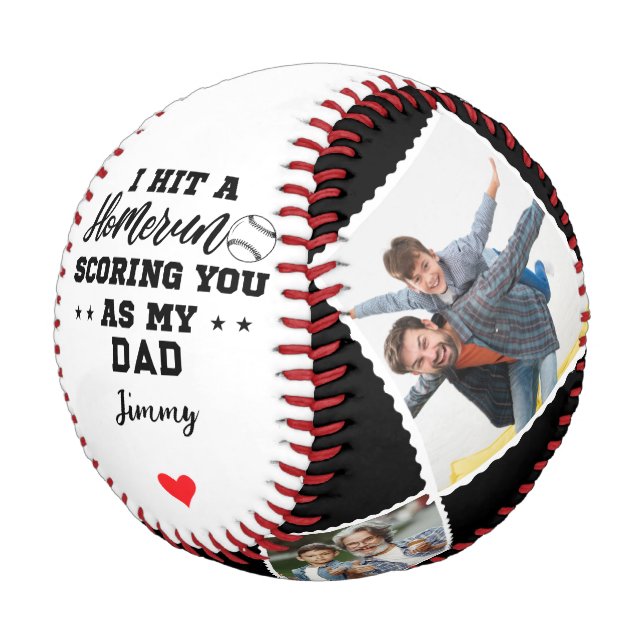 I Hit Homerun Scoring You As My Dad | Fathers Day Baseball (Angled)