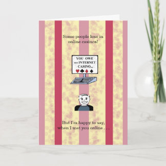 I Hit the Jackpot When I Met You -Birthday Card