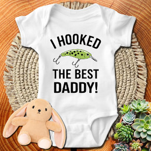 I Hooked The Best Daddy Baby Bodysuit