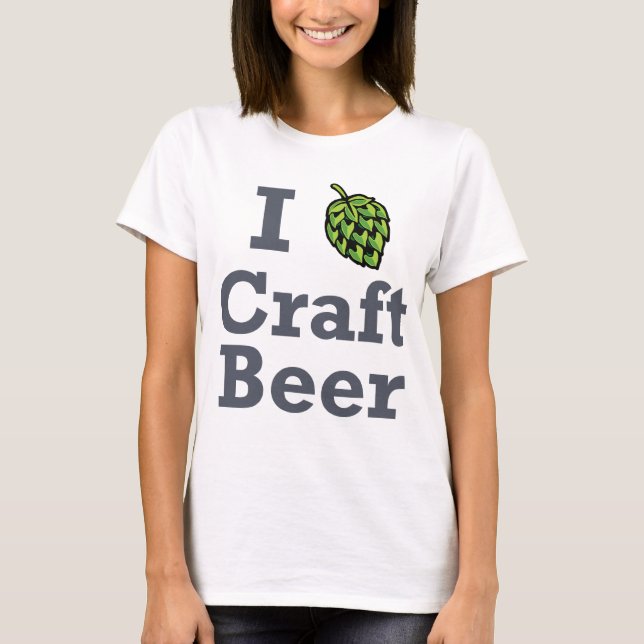 I [hop] Craft Beer T-Shirt (Front)