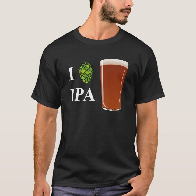 I "hop" IPA design T-Shirt (Front)