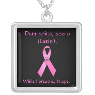 I Hope Breast Cancer Awareness Necklace