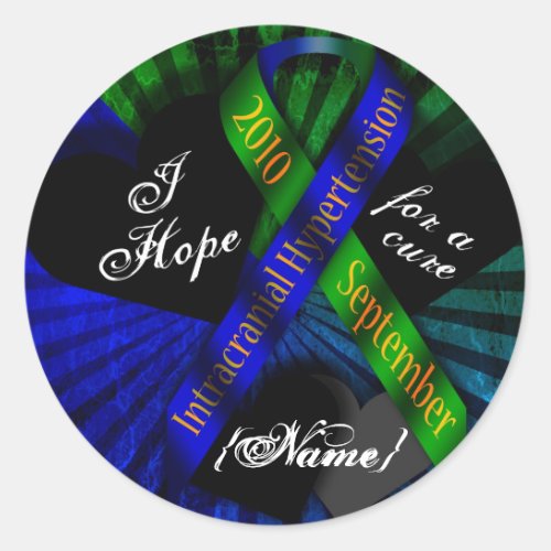I Hope For A Cure Ribbon Stickers