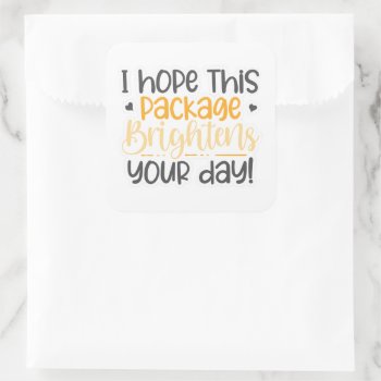 I Hope This Package Sticker by graphicdesign at Zazzle