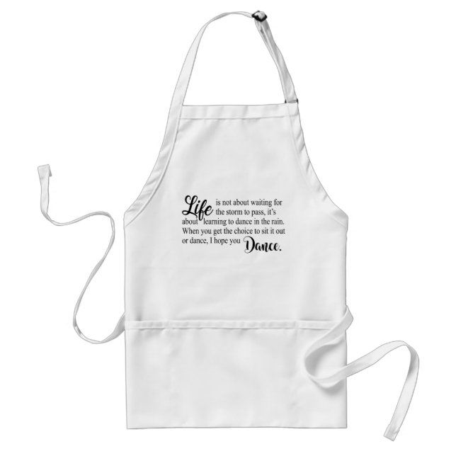 I hope you dance apron! adult apron (Front)