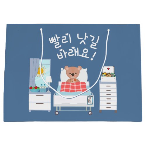 I hope you feel better quickly ëë ëê ëëžìš Korean  Large Gift Bag