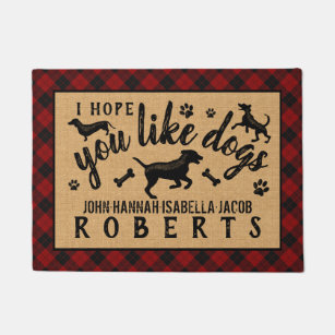 Dog Lovers Doormats Welcome Mats Zazzle