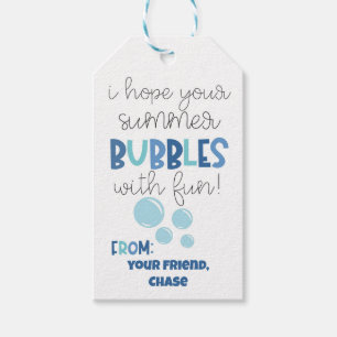 I Hope Your Summer Bubbles With Fun Gift Tags