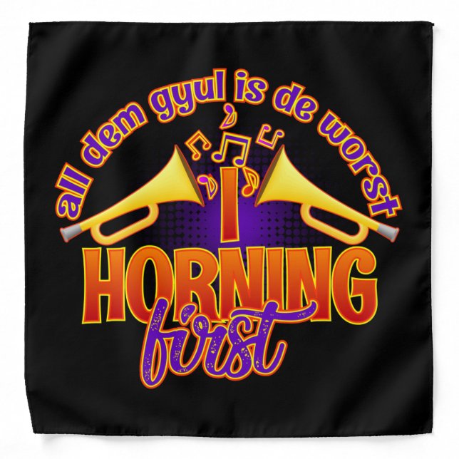 I Horning First Carnival Bandana (Front)