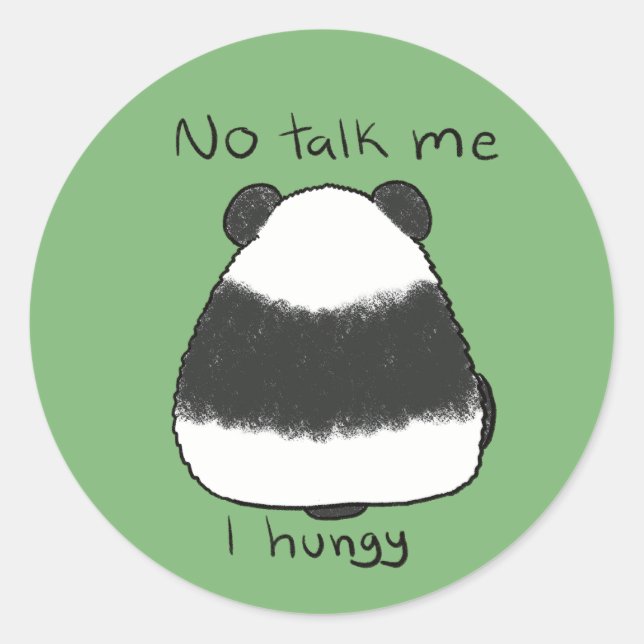 I Hungy Classic Round Sticker (Front)